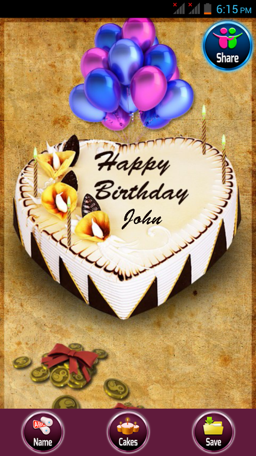 Name Photo On Birthday Cake For Android Free Download And